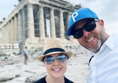 Our dream honeymoon vacation cruising the Mediterranean Sea.